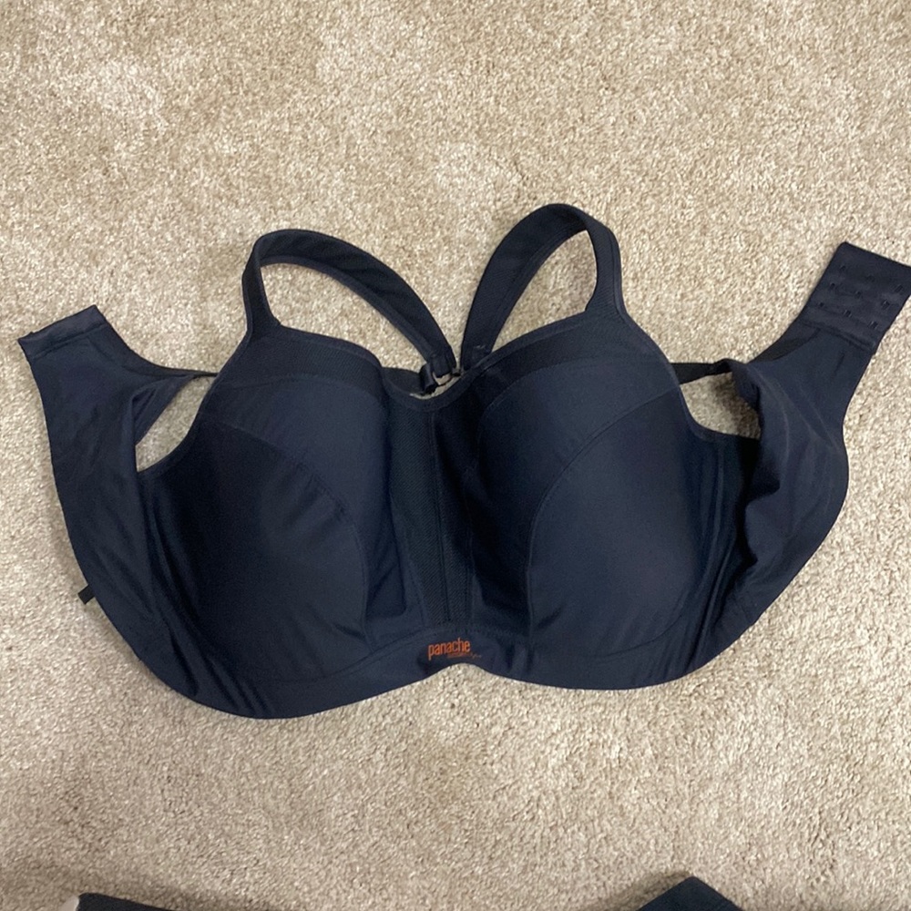 Black sports bra Panache Sport 40F (DDD)